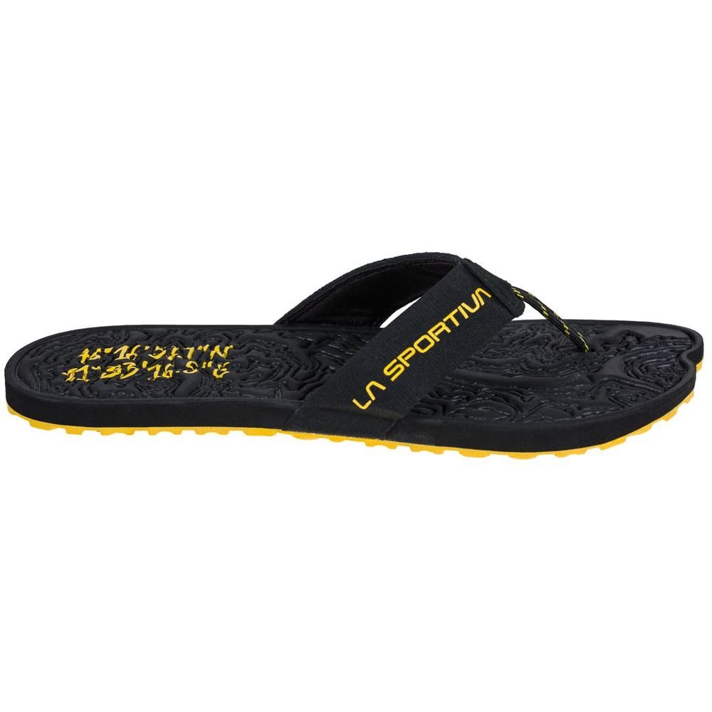 Jandal, Black/Yellow