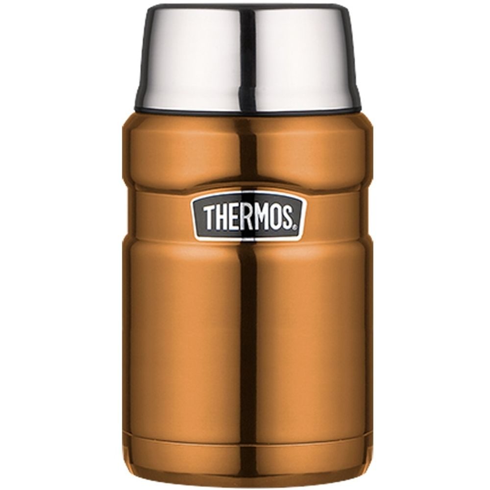Food thermos with cup 710 ml copper