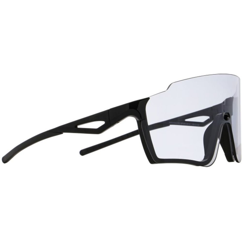 STUN, black/chrom-x, inner photocromic lens, outer clear lens with red mirror