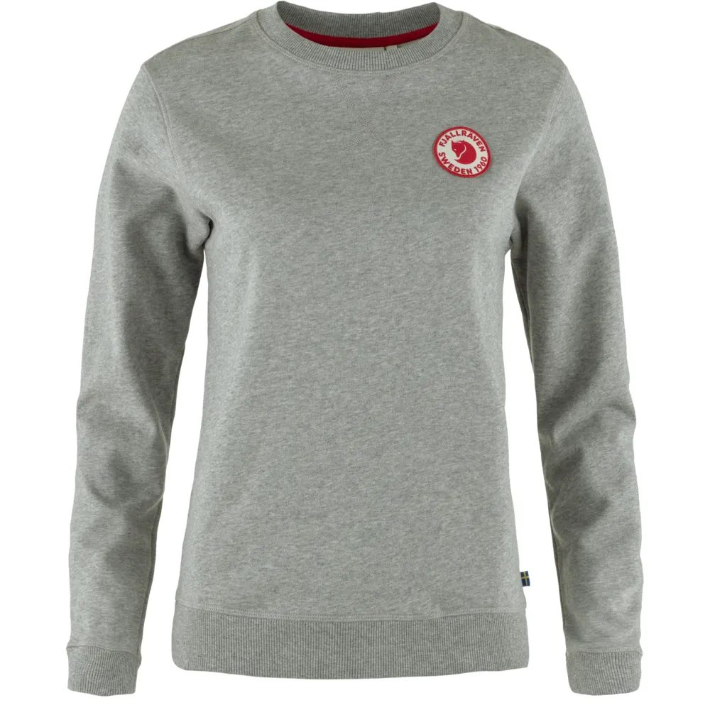 1960 Logo Badge Sweater W, Grey-Melange