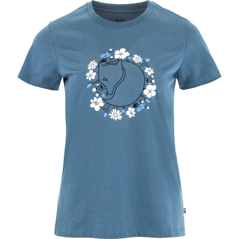 Fjällblomster Fox T-shirt W Dawn Blue