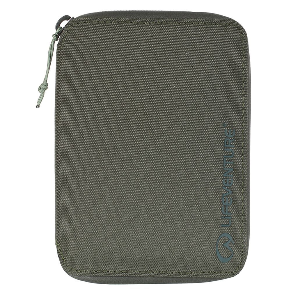 RFiD Mini Travel Wallet; olive
