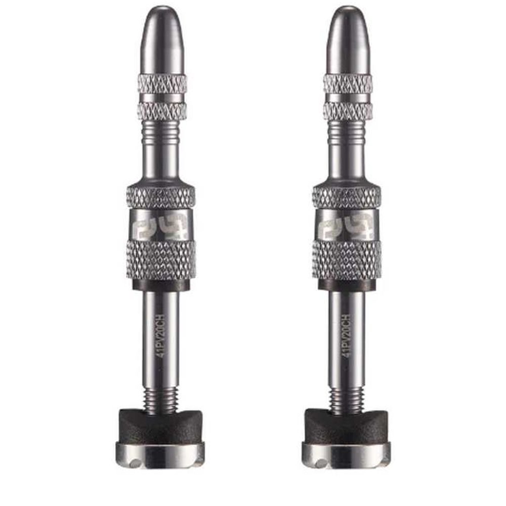 Presta Quickfill | Tubeless Valves | Gen2 | 23-31mm Depth | 2 Pieces | Silver