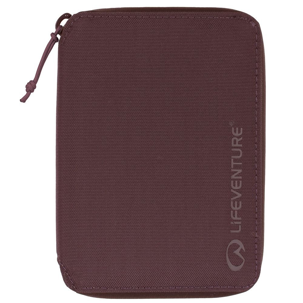 RFiD Mini Travel Wallet, plum