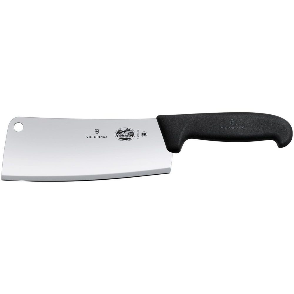 Fibrox, kitchen cleaver, 18cm, straight, black