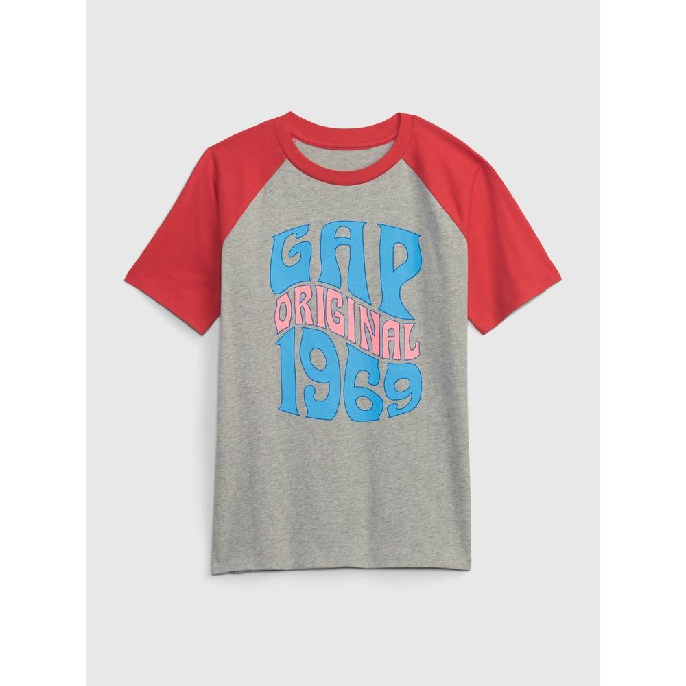 636386-00 Dětské tričko s potiskem Šedá