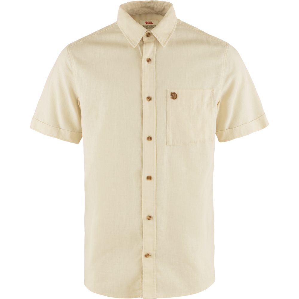 Övik Travel Shirt SS M Chalk White