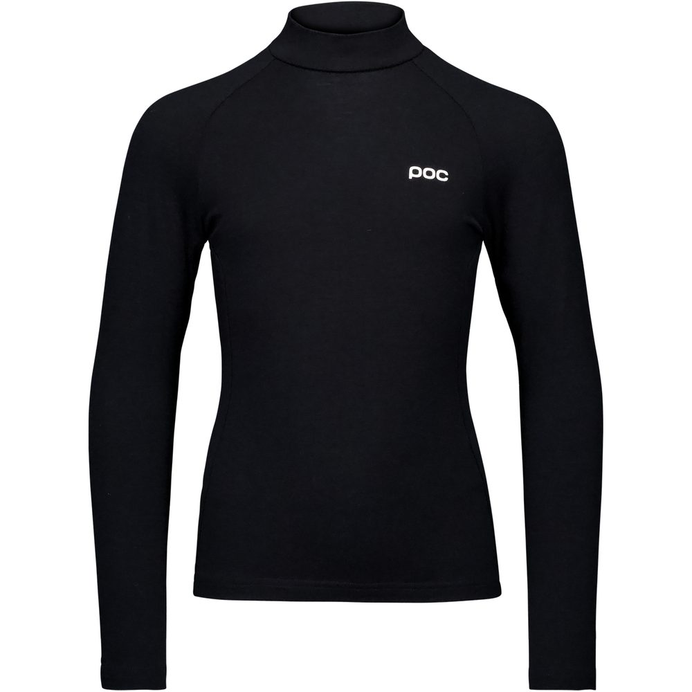 Y's Layer Merino Mock Neck Jersey Uranium Black