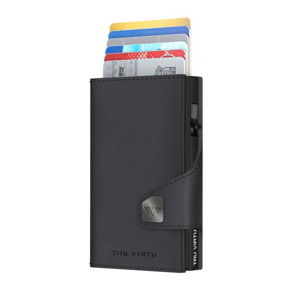 Wallet Click & Slide - vegan Bio Apple Black