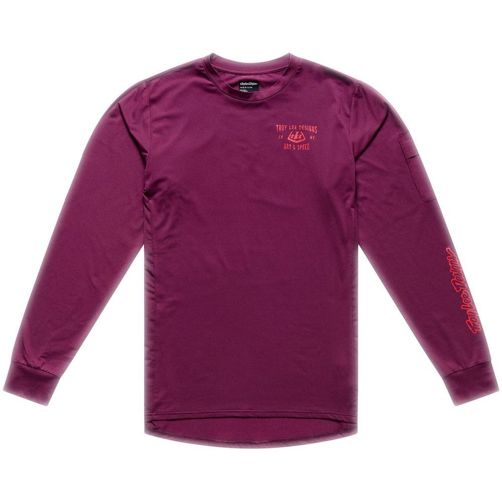 RUCKUS RIDE TEE LOCKDOWN SANGRIA