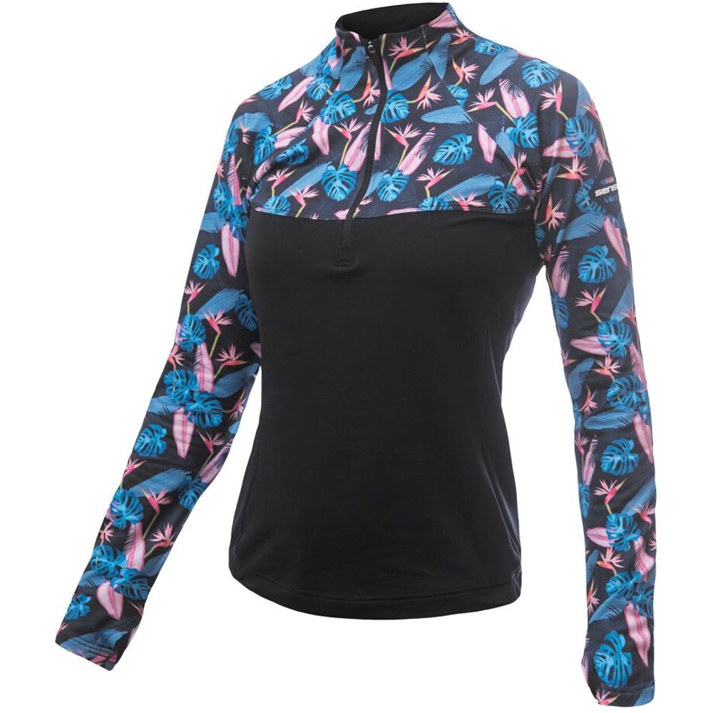 COOLMAX THERMO dámská mikina zip černá/floral