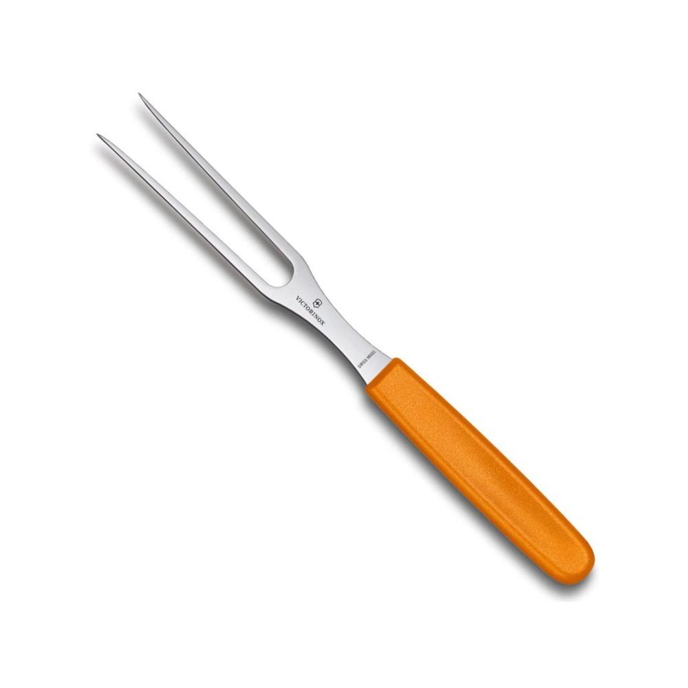 Swiss Classic, carving fork, 15cm, orange, blister