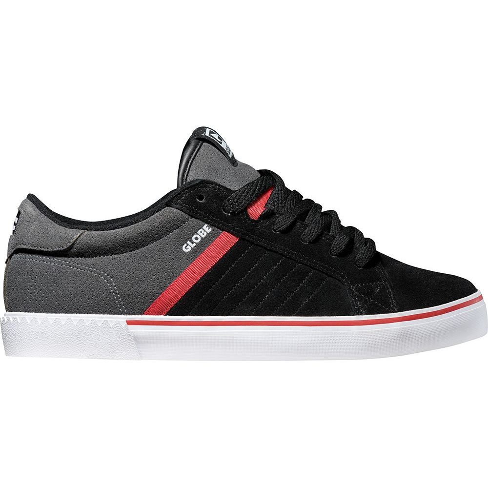 LIGA BLACK/CHARCOAL/RED - pánské skate boty