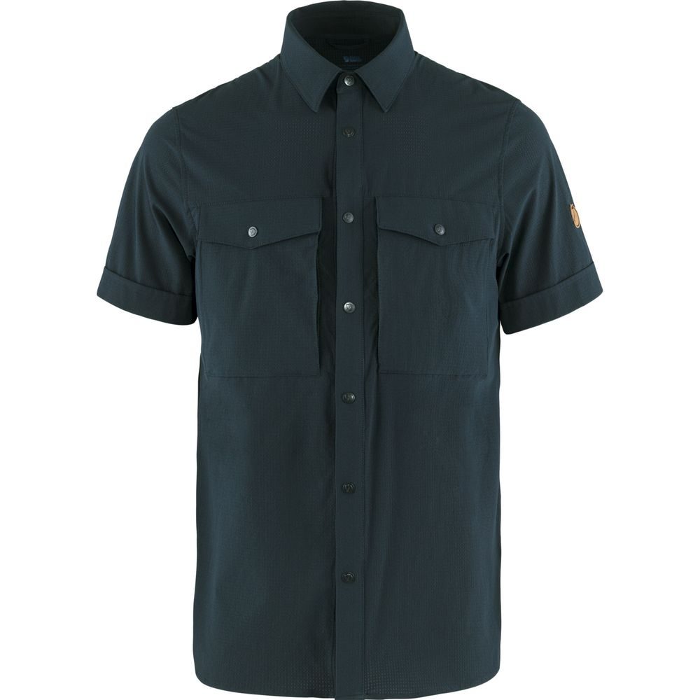 Abisko Trekking Shirt SS M Dark Navy