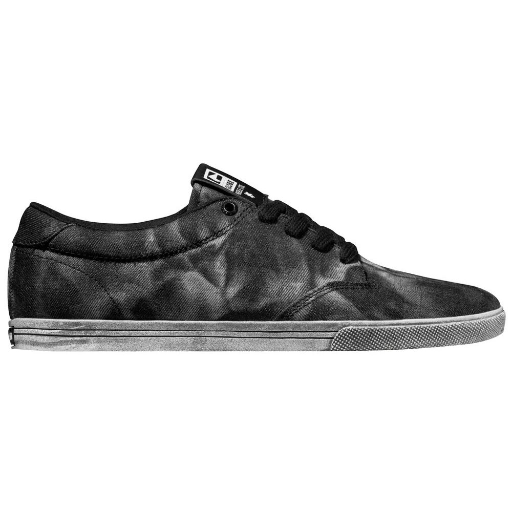 GBLIGHTS - BLACK DIRTY CANVAS PUZZLE - pánské skate boty