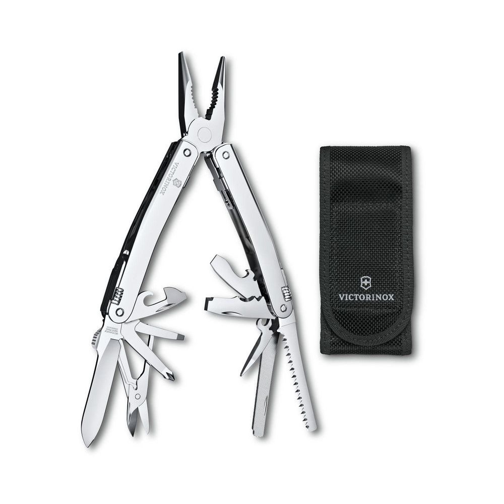 Nástroj Swiss Tool Spirit MX, silver, in nylon pouch