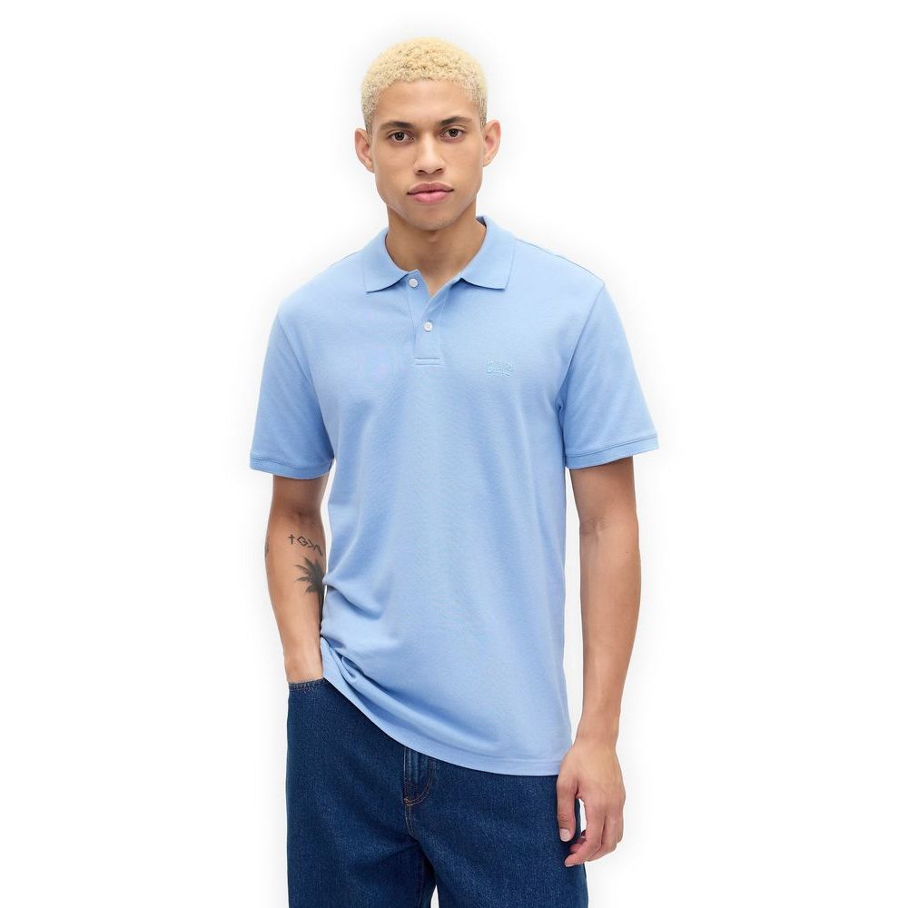 586306-40 Piqué polo tričko Modrá