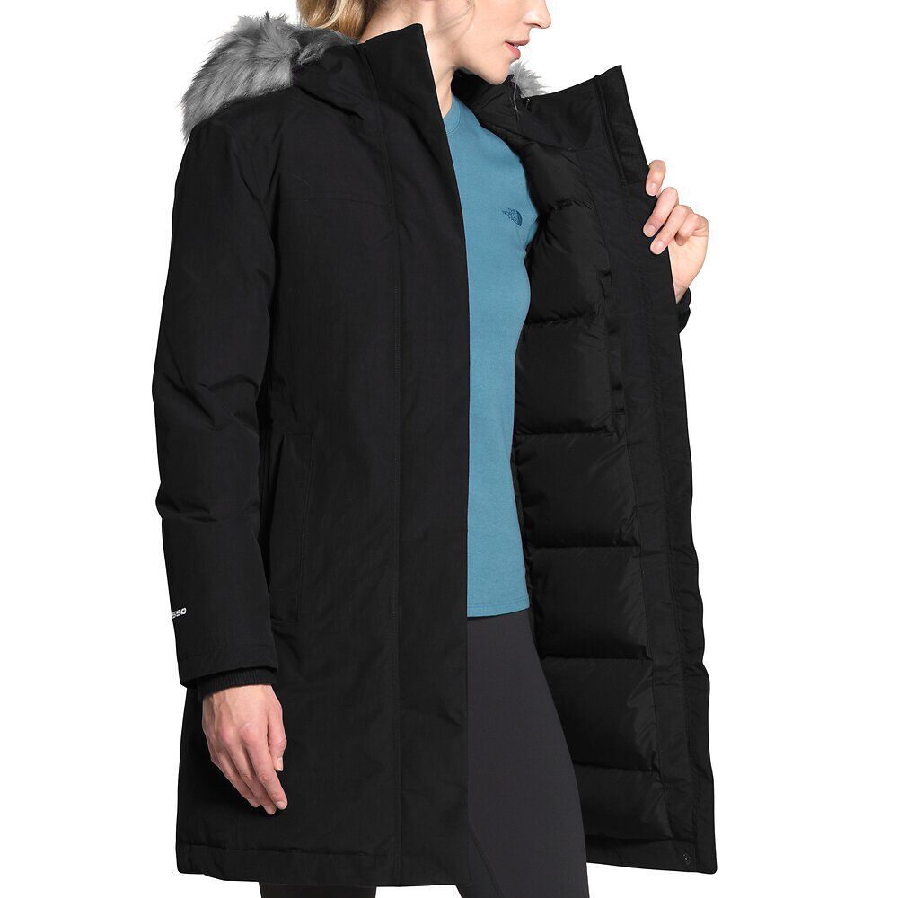 North face arctic parka black online