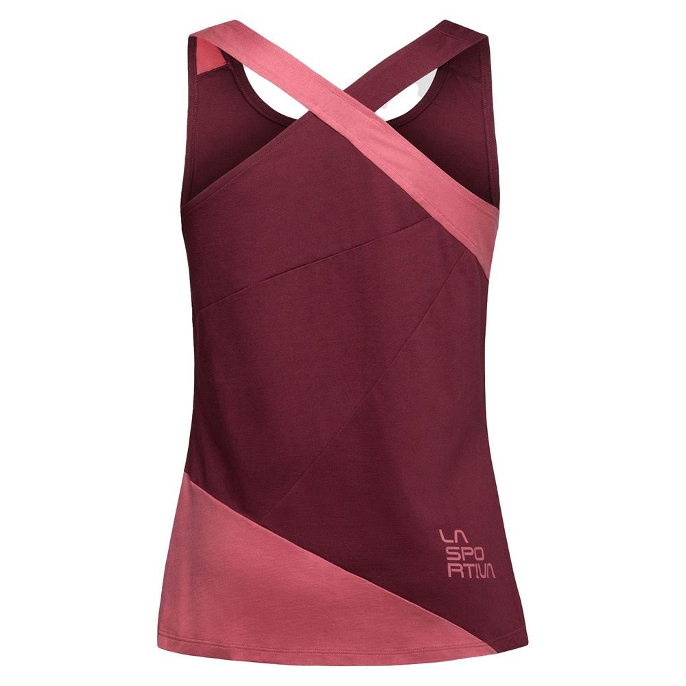(取寄) スポルティバ レディース ツイスト タンク トップ - ウィメンズ La Sportiva women Twist Tank Top - Women's Rosebay/Redwood La Sportiva Women's Twist Tank