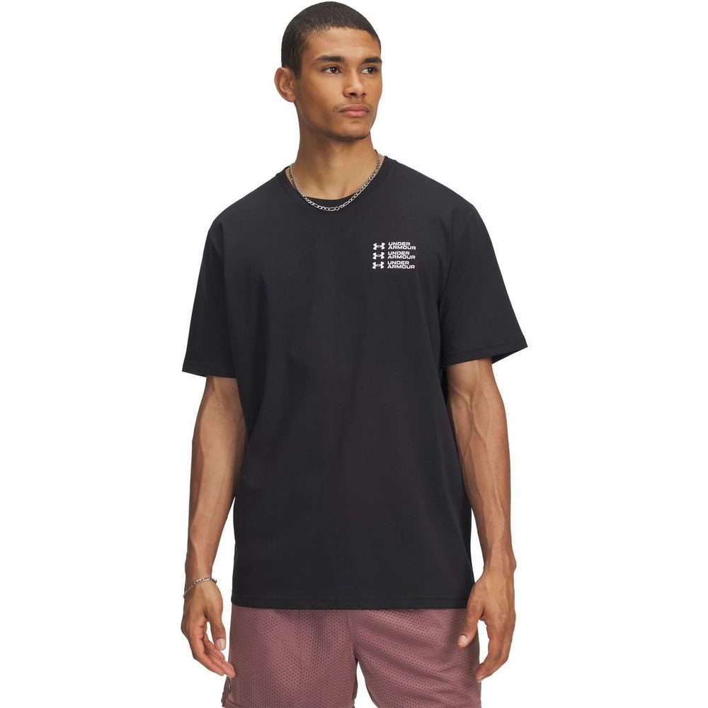 UA TRIPLE STACK LC LOGO SS-BLK