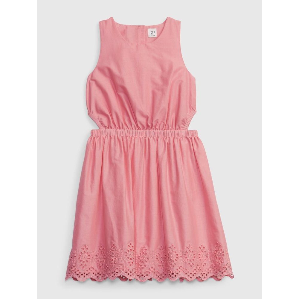 601074-00 Dětské šaty s madeirou Růžová