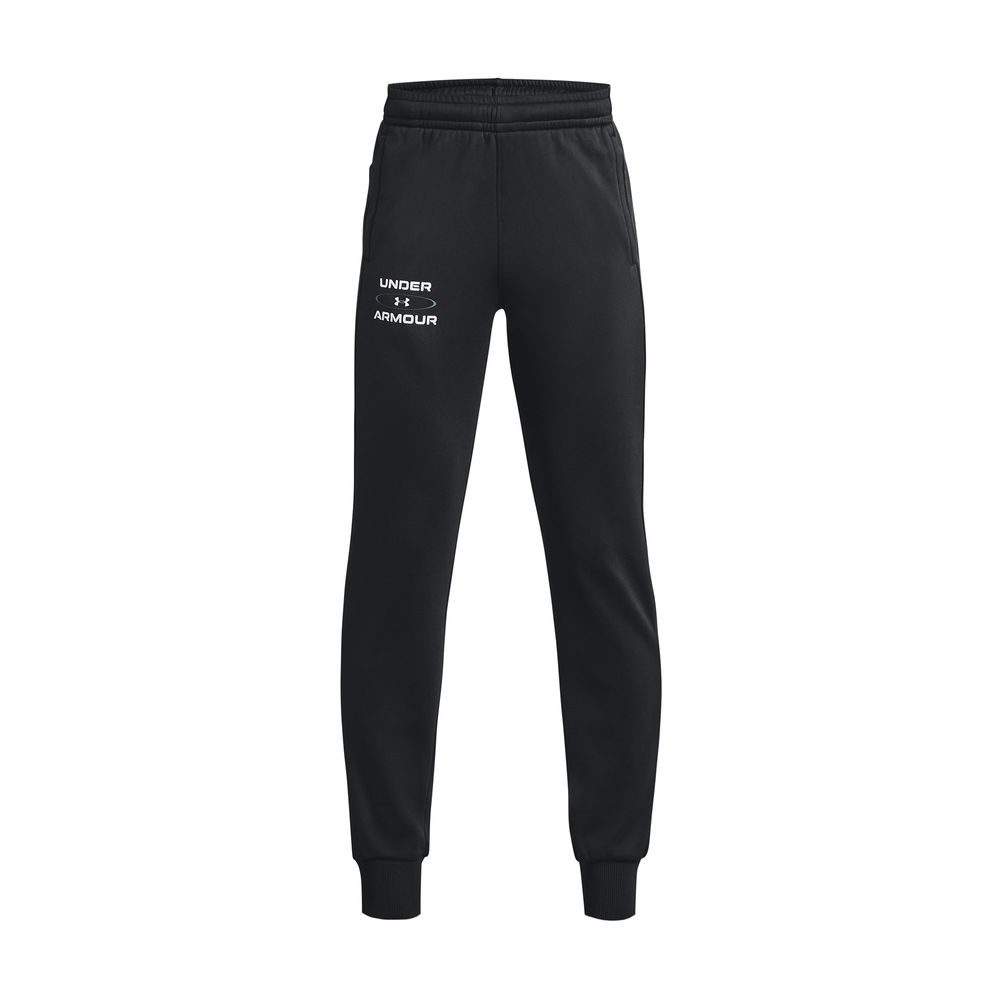 UA Armour Fleece Graphic Jgrs, Black