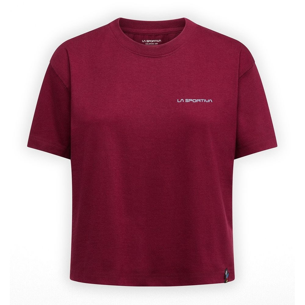 Trilogy Crop T-Shirt W Redwood/Limestone