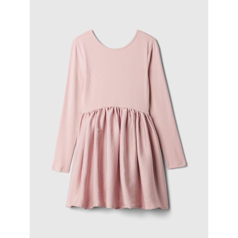 Dětské šaty se saténovou sukní Růžová