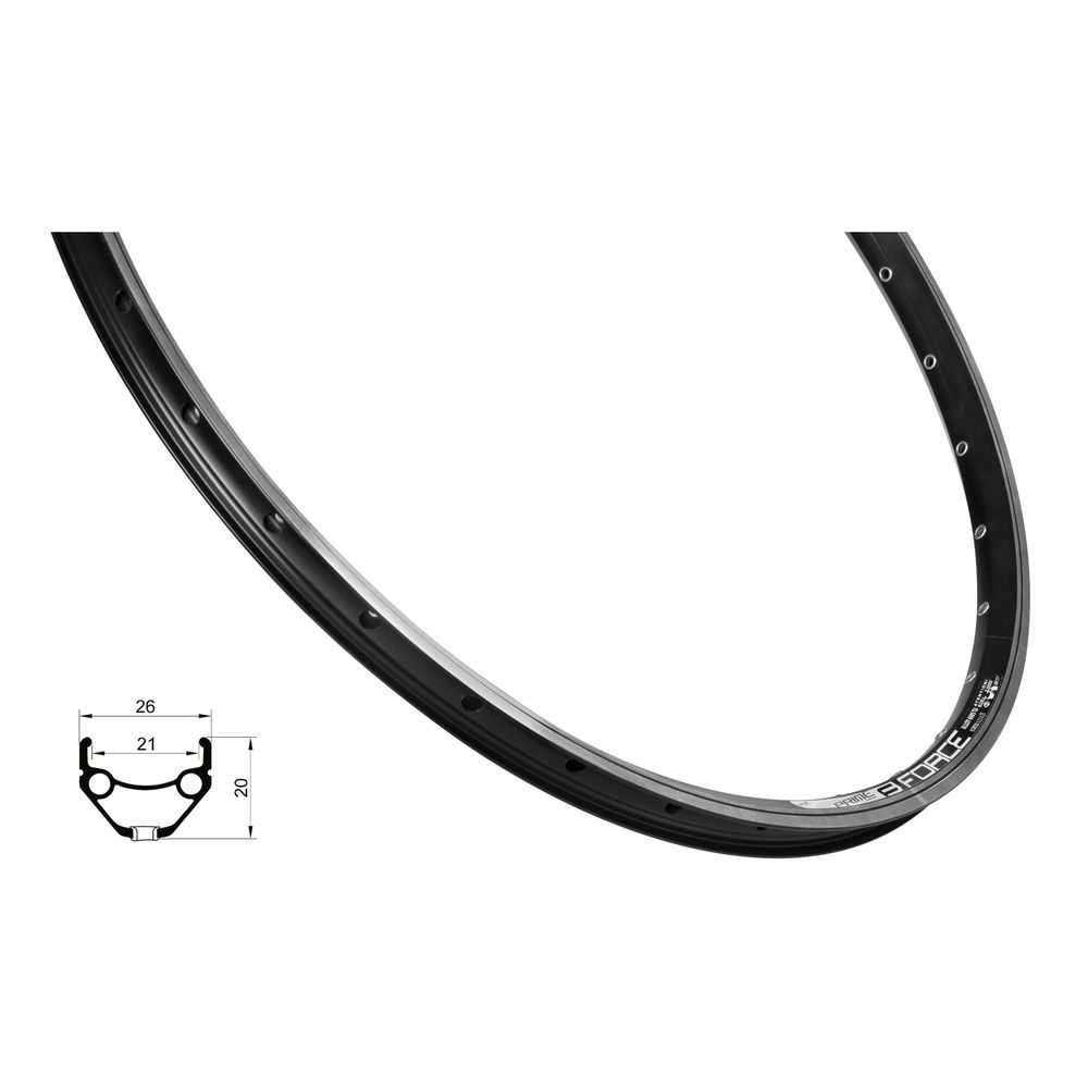 PRIME 622x21, 36děr, černý