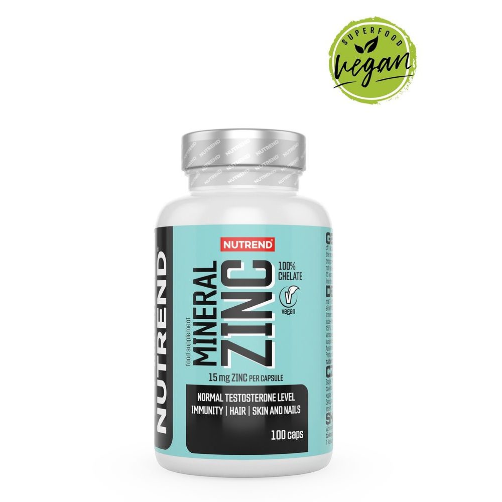 Mineral Zinc 100% chelate, 100 kapslí