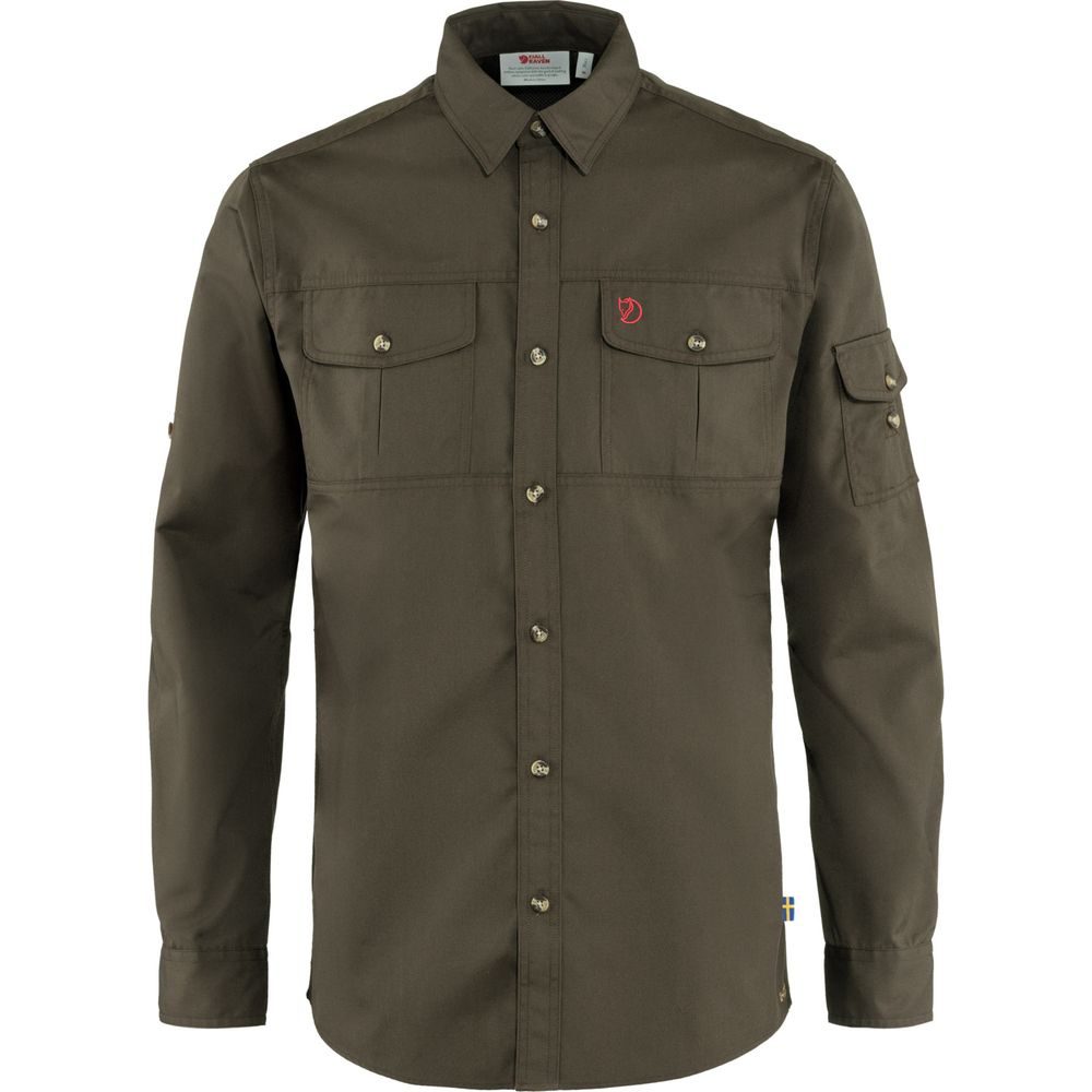 Singi Trekking Shirt LS M, Dark Olive