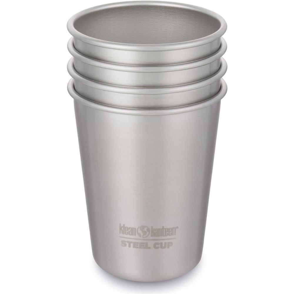 Steel Cup - 4 Pack - brushed stainless 296 ml