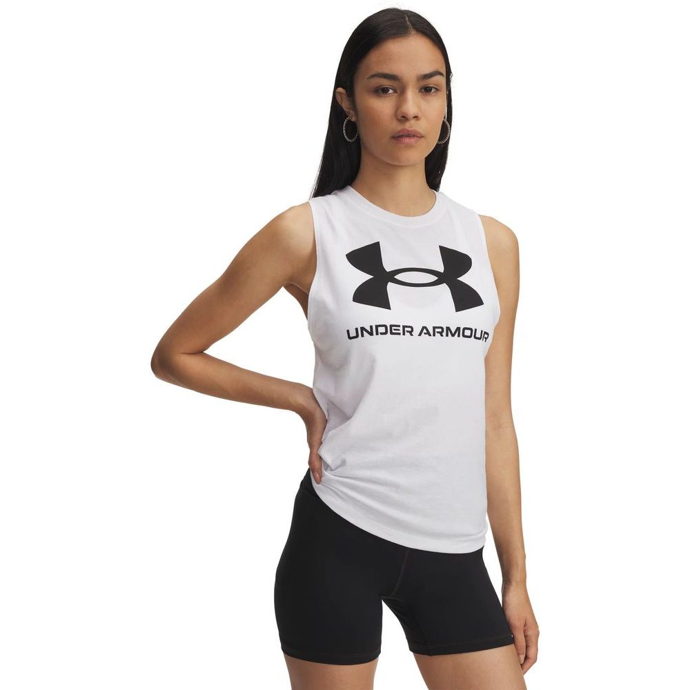UA Logo Tank-WHT
