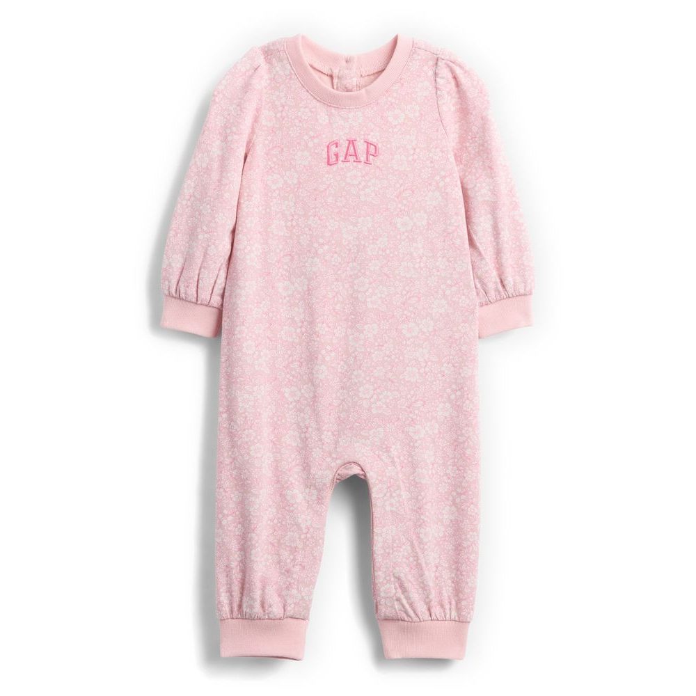 816490-02 Baby overal s logem Růžová