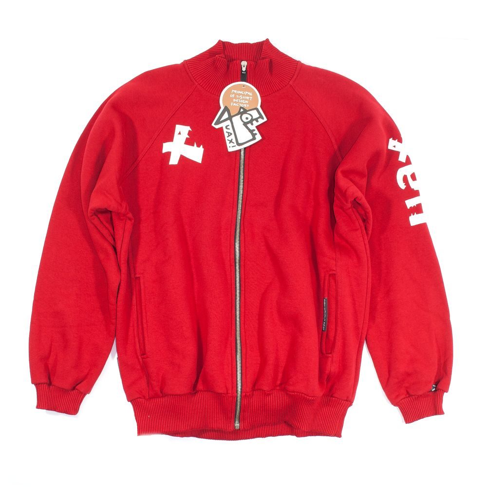 MIZIP CHILLY PEPPER RED Pánská mikina bez kapuce zip