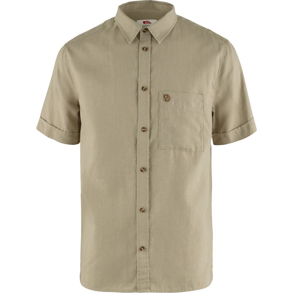 Övik Travel Shirt SS M Sand Stone