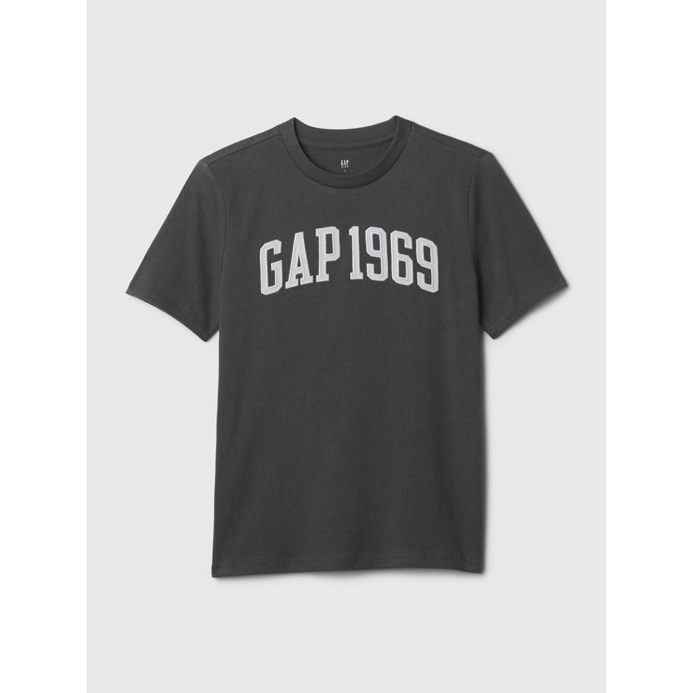 432552-03 Dětské tričko s logem Šedá