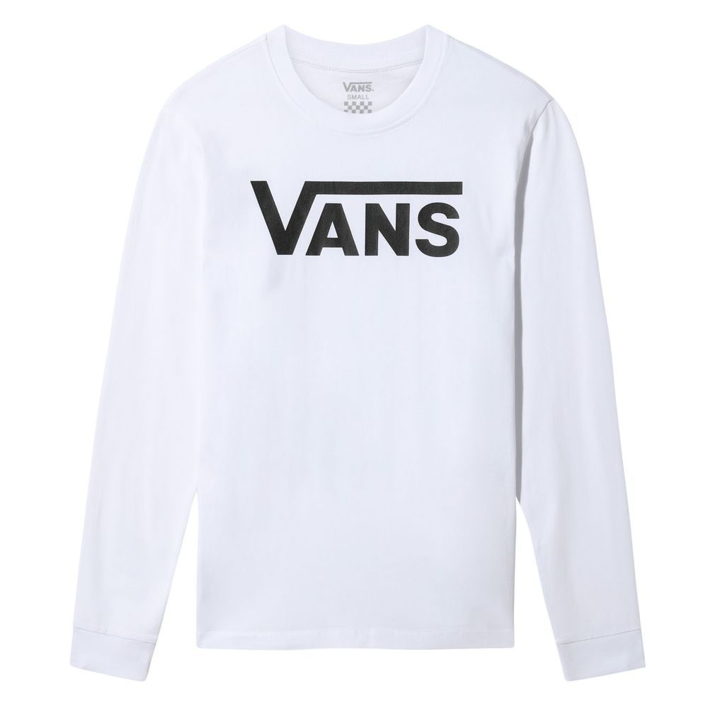 FLYING V CLASSIC LONG SLEEVE T-SHIRT, White
