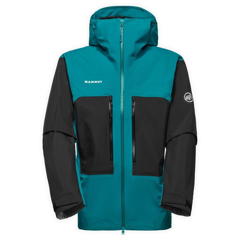 Taiss HS Hooded Jacket Men deep teal-black