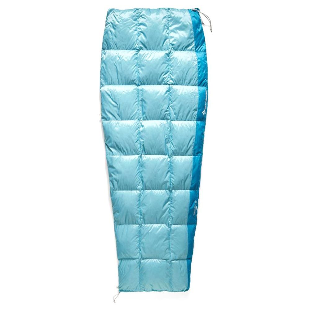Traveller 7C Down Sleeping Bag Long Aqua Sea Blue