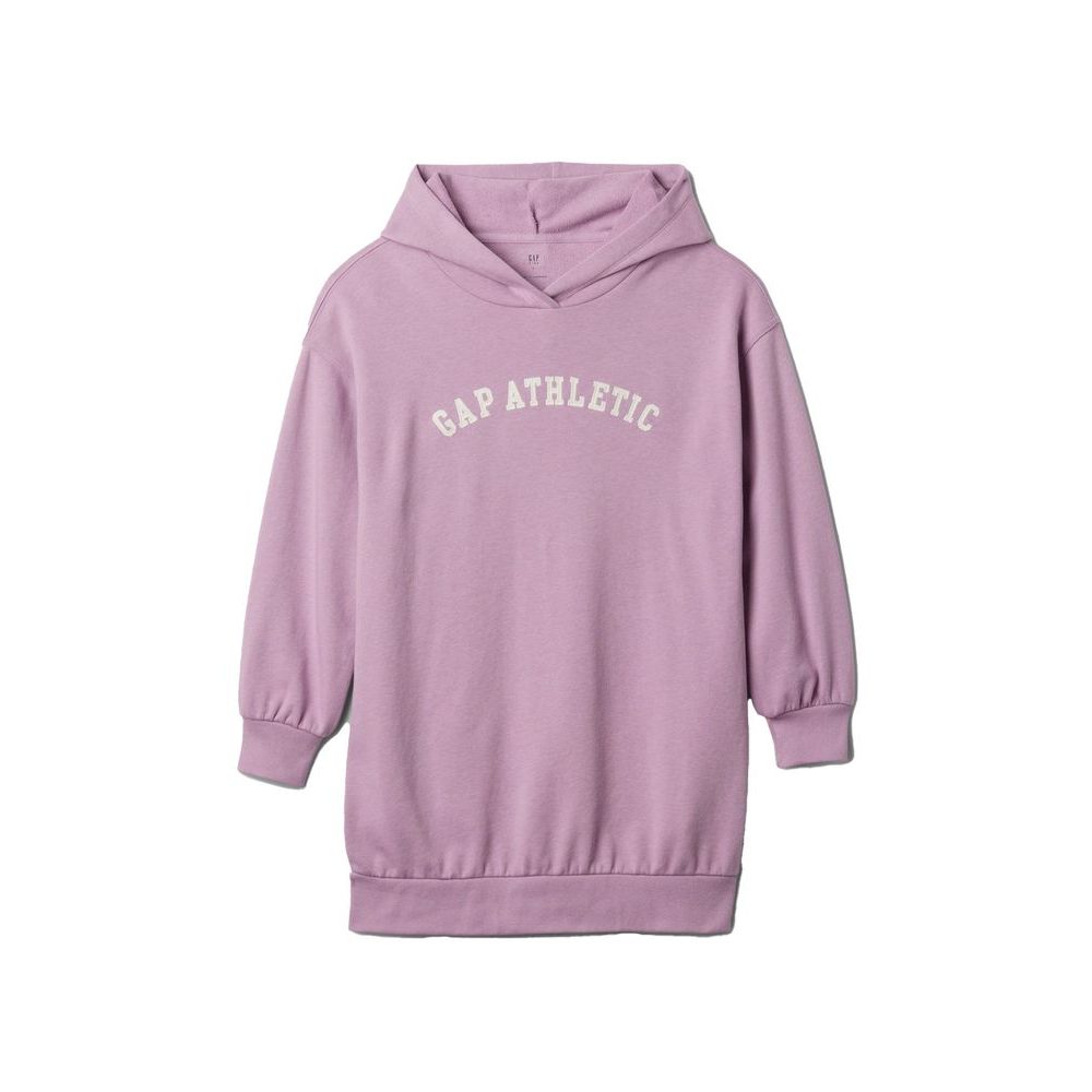 Dětské mikinové šaty Gap Athletic Fialová