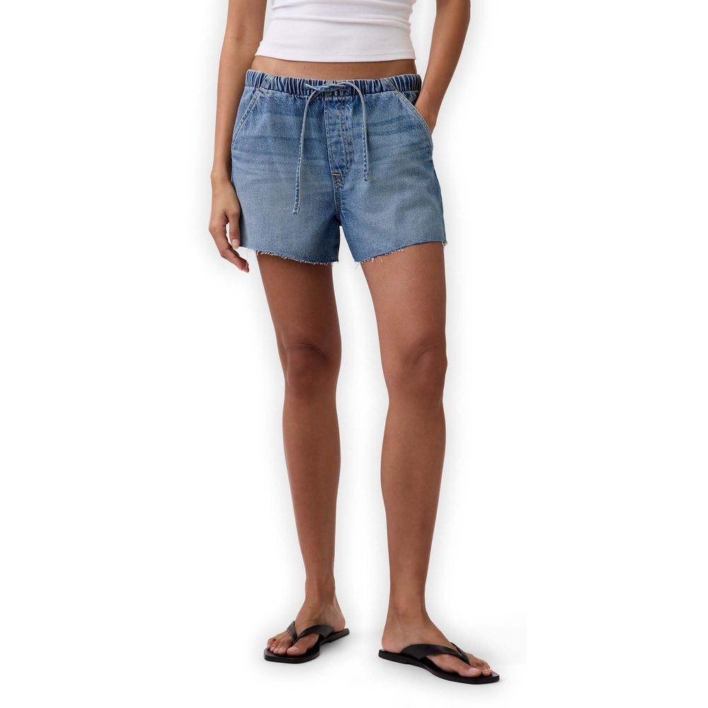 886506-00 Džínové kraťasy Low Slung Modrá