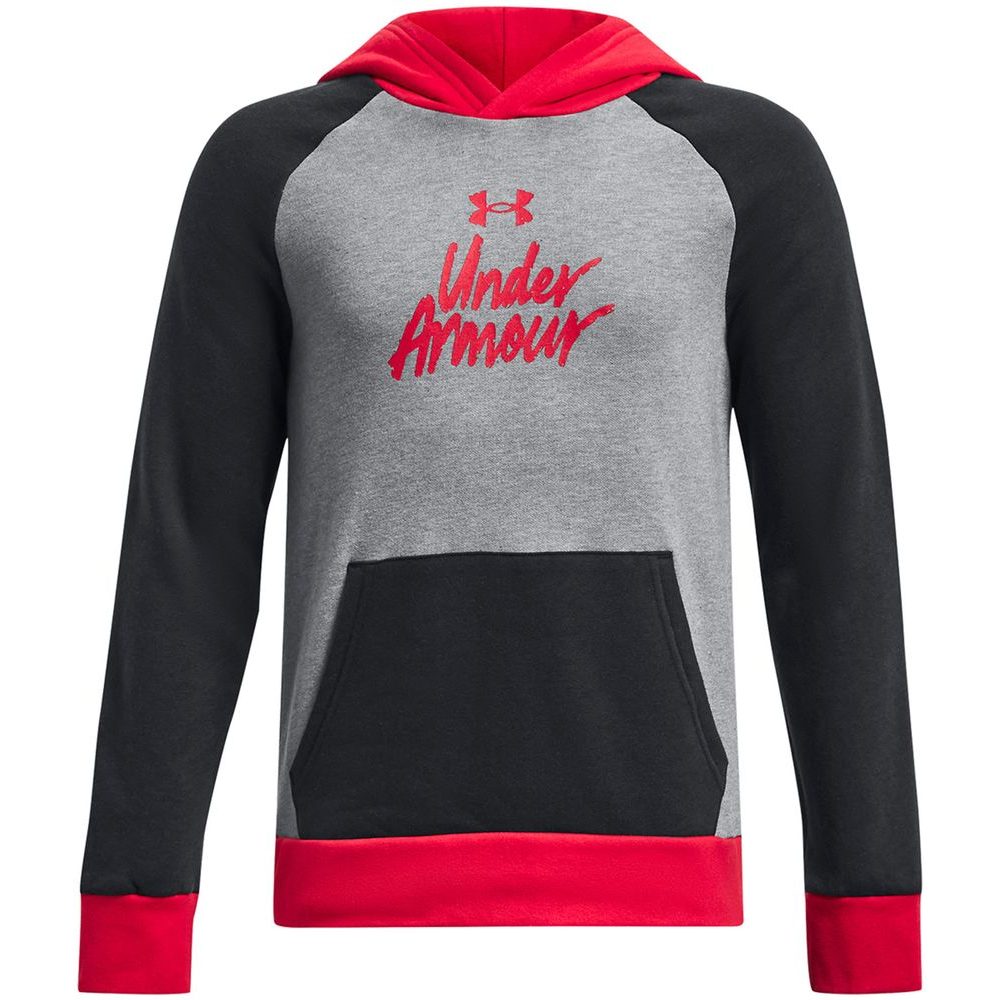 UA Rival Fleece Script CB HD-BLK