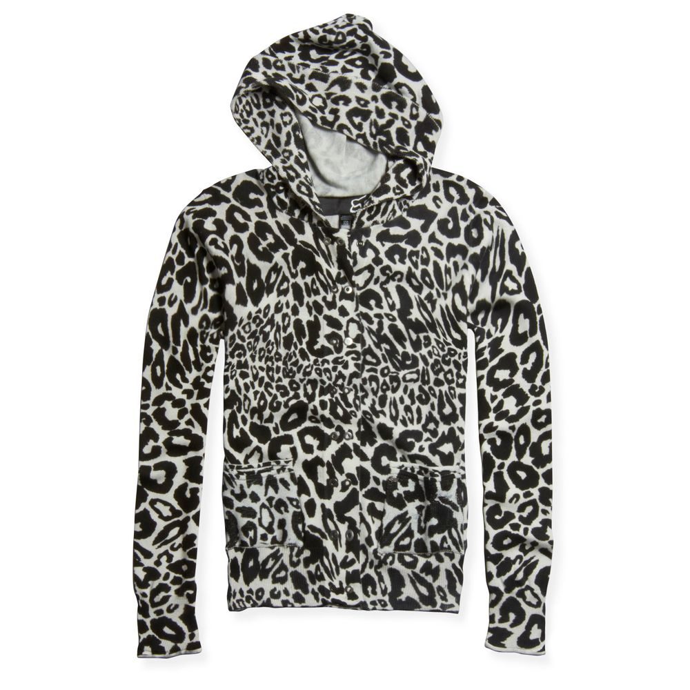 56002-224 Girls Velocity Cheetah Hoody Mikina s kapucí