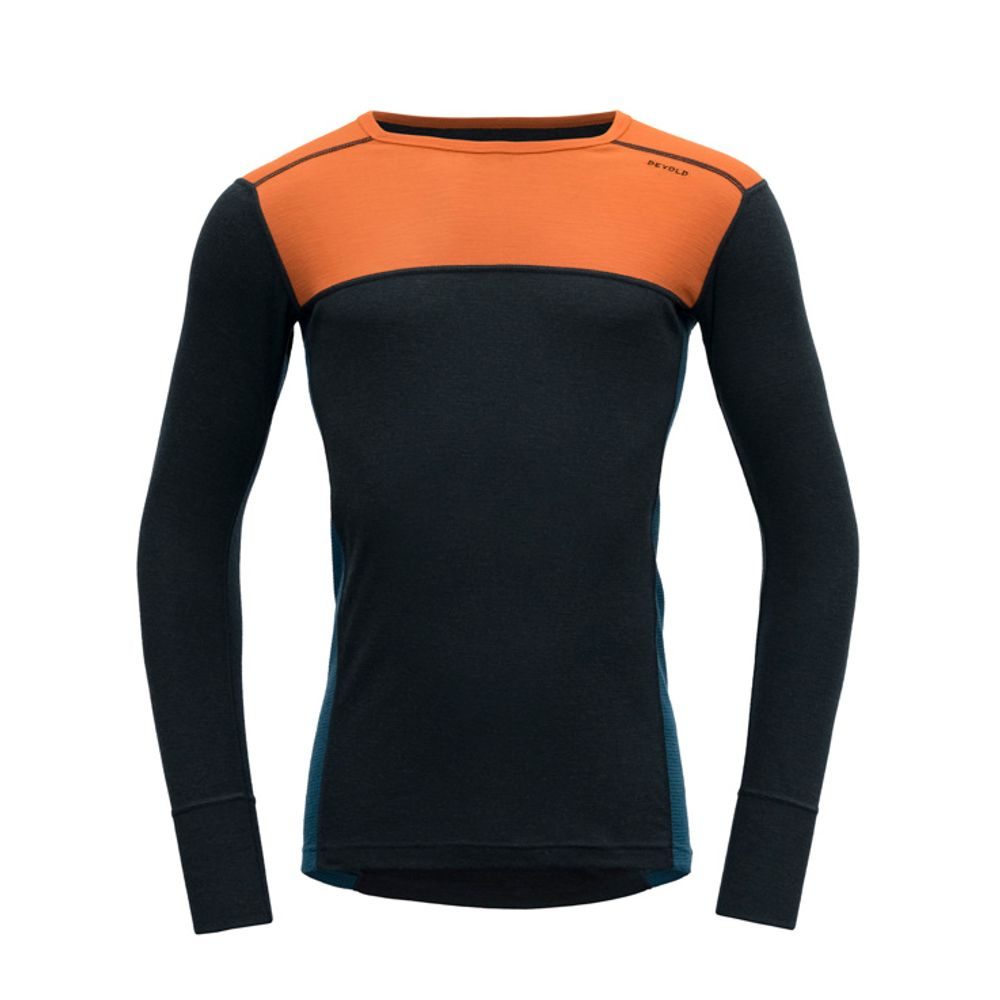 Lauparen Merino 190 Shirt Man Flame/Ink/Flood