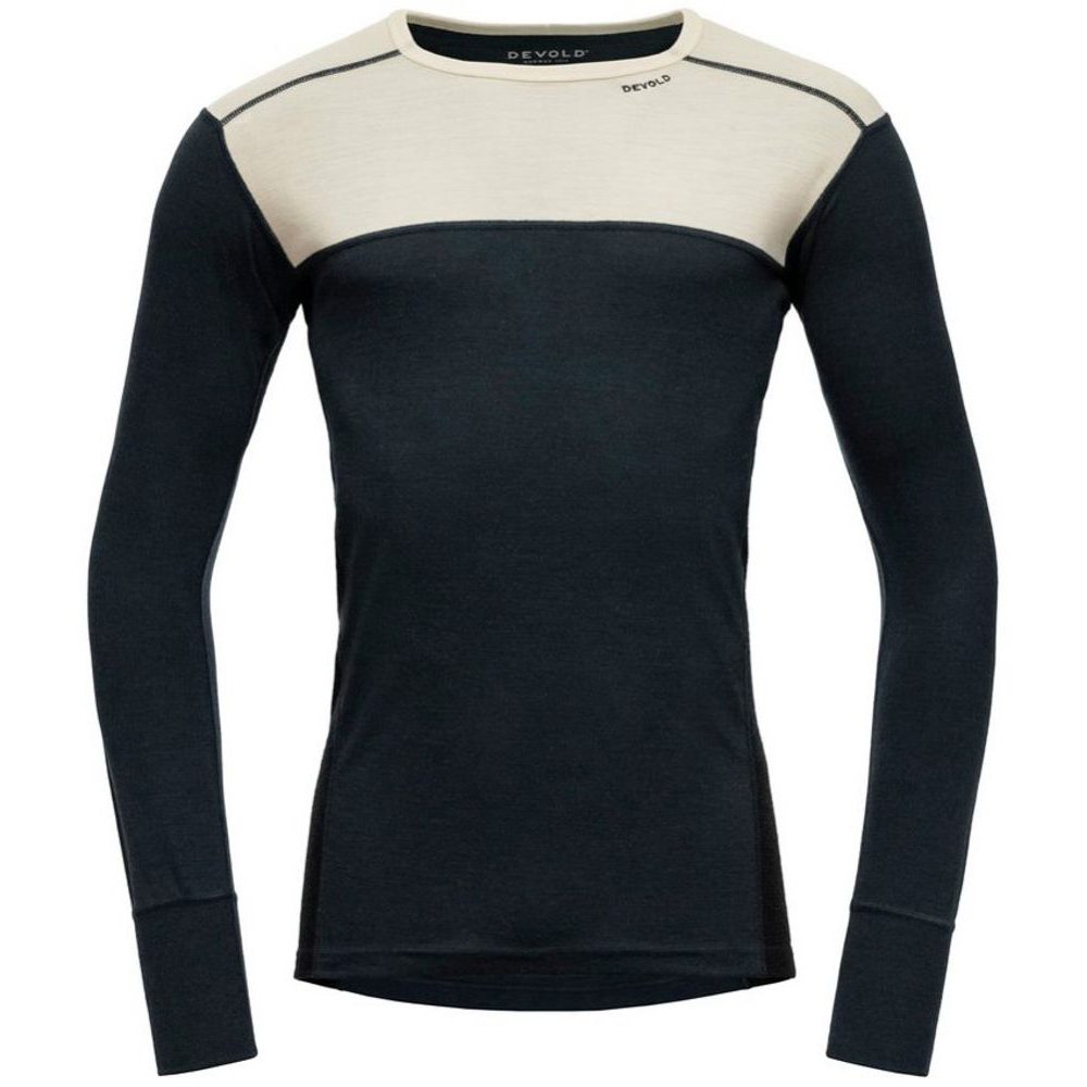 Lauparen Merino 190 Shirt Man, Raw White/Ink/Black