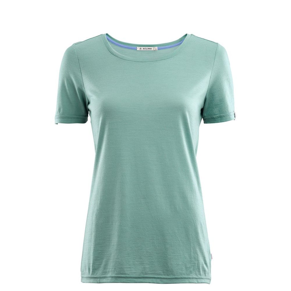 LightWool T-shirt,  Woman Oil Blue