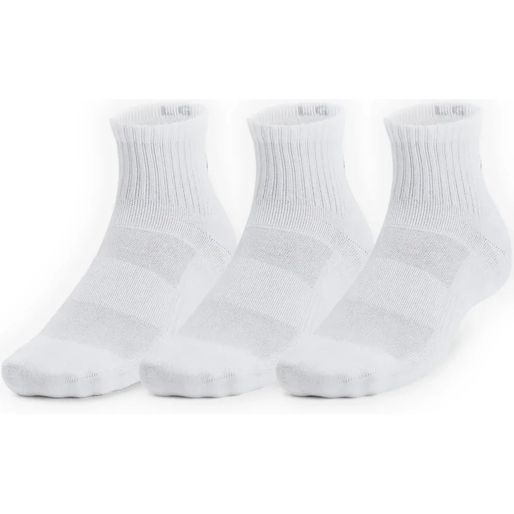 Unisex UA TC Qtr (3 páry)-WHT