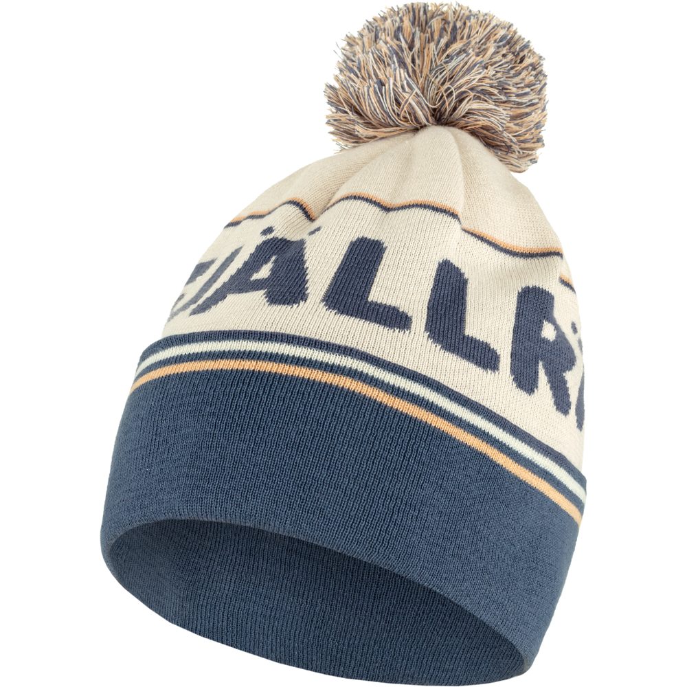 Fjällräven Pom Hat, Chalk White-Indigo Blue