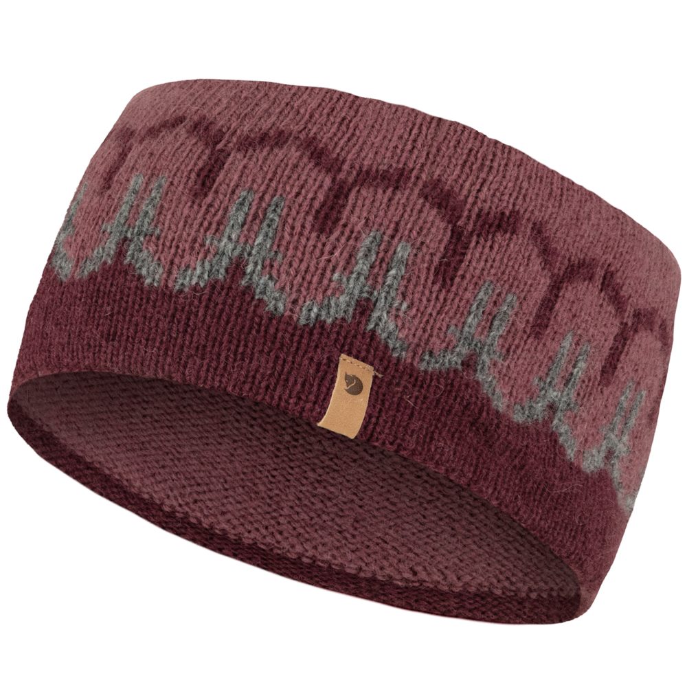 Övik Path Knit Headband, Dark Garnet-Mesa Purple